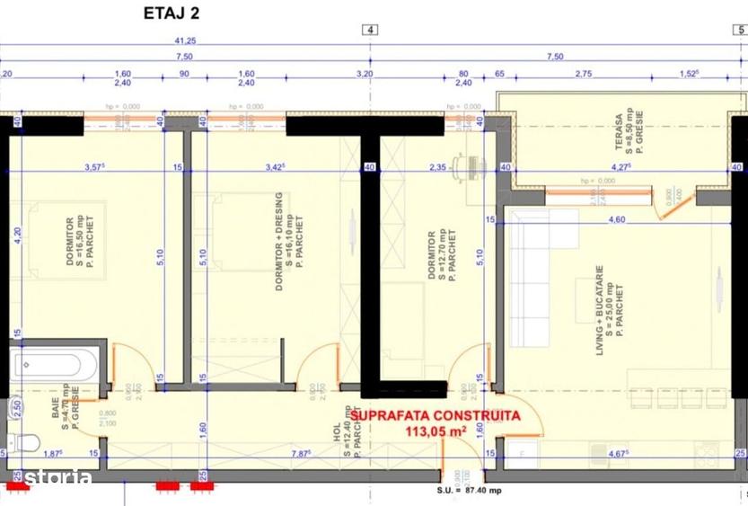 Apartament cu 3 camere decomandat în Sud