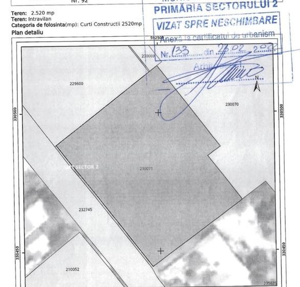 Teren Construcții intravilan de 2500 mp, în Fundeni