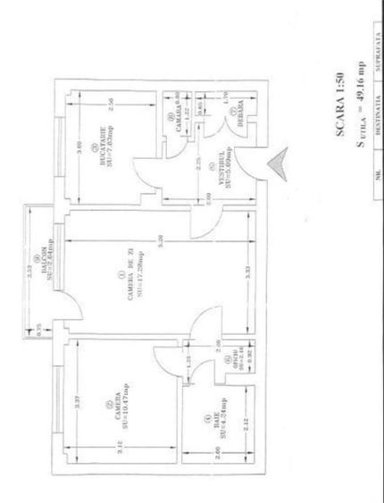 Apartament cu 2 camere semidecomandat, mobilat în Polonă