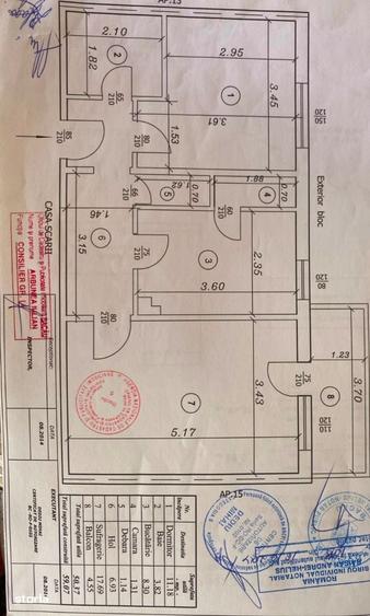 Apartament cu 2 camere decomandat în Energiei