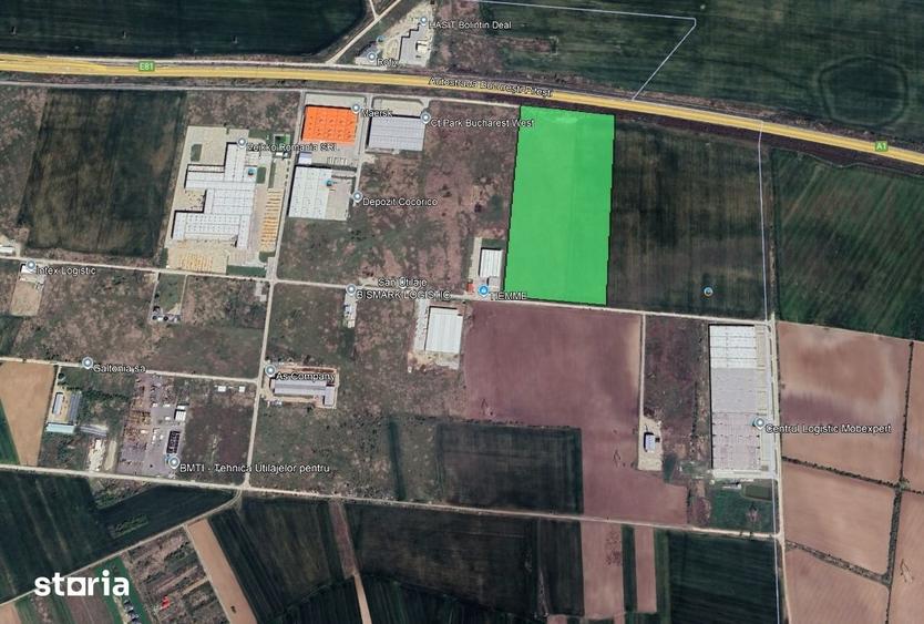 Teren de 101025 mp, în Bolintin-Deal