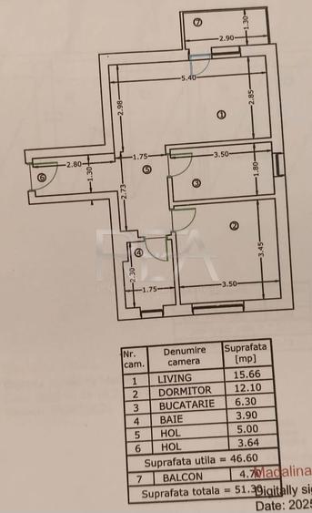 2 camere Titan decomandat, centrală, an 2025, 51 mp - 13