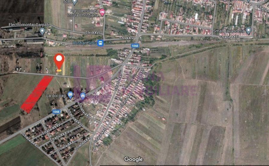 Teren Construcții intravilan de 552 mp, în Cristian