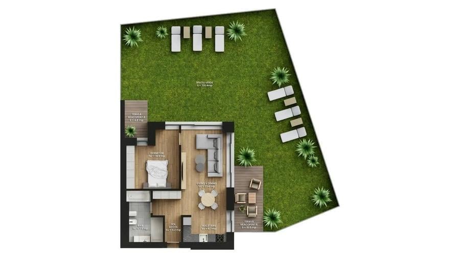Bloc nou construit, intabulat! Gradina 138 mp amenajata - 1