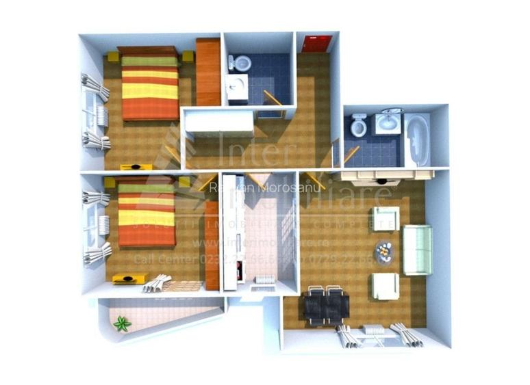 Apartament 3 camere Galata , 82 metri, etaj 1 Cod:154166