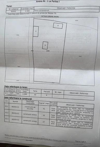 Casă cu 2 camere cu Teren 1500 Mp în Soporu de Câmpie