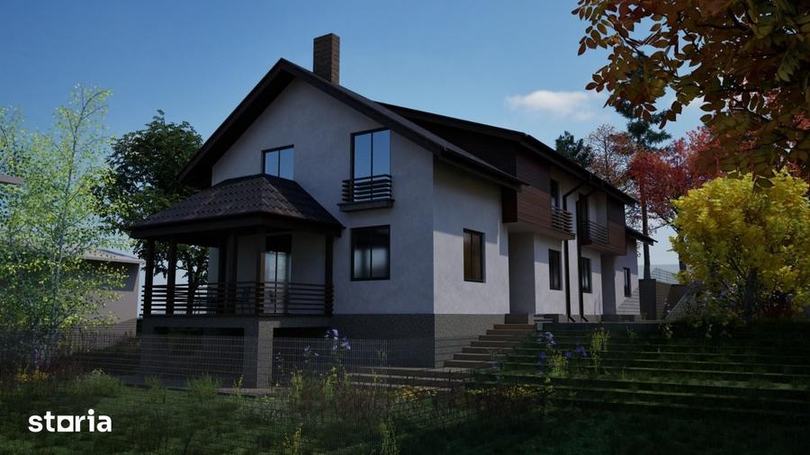 Casă cu 5 camere cu Teren 300 Mp în Mușcel