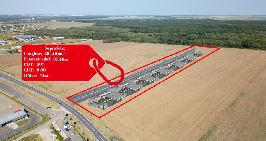 Teren Construcții intravilan de 21500 mp, în Brănești