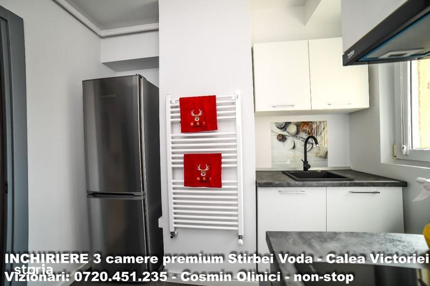 Apartament cu 3 camere, mobilat în Calea Victoriei