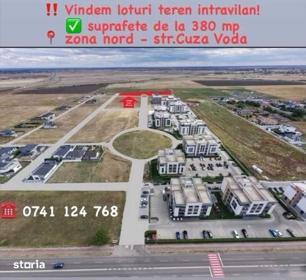 Teren de 380 mp, în Nord