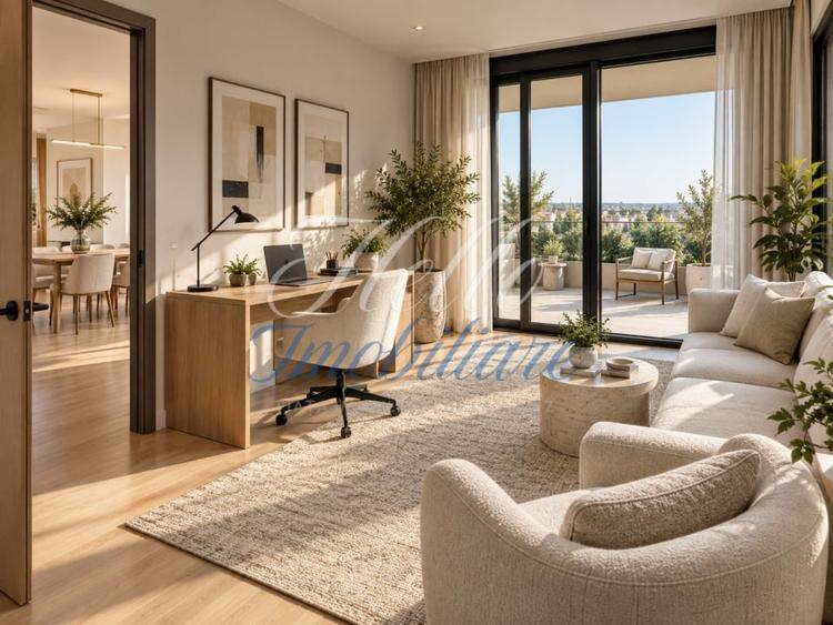 Penthouse cu 5 camere semidecomandat în Florești