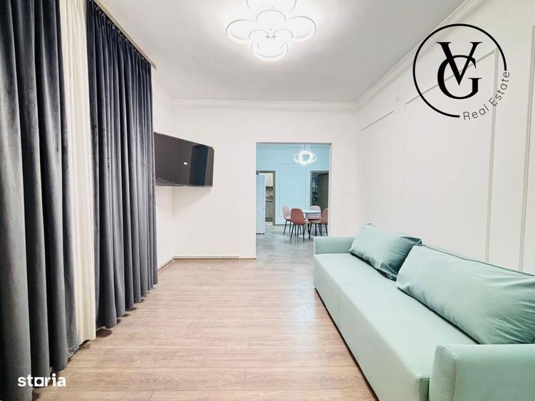 Apartament cu 3 camere semidecomandat, mobilat în Cișmigiu