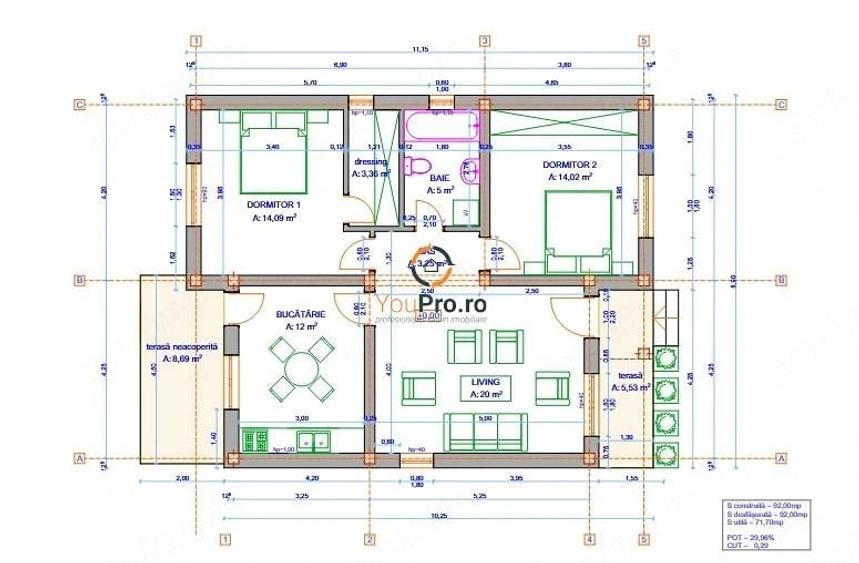 Casă cu Teren 330 Mp în Central