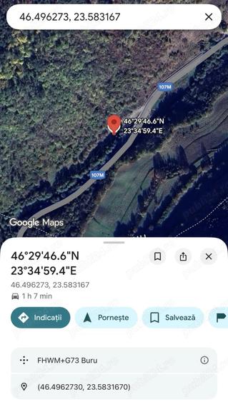 Teren de 1989 mp, în Buru