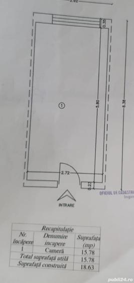 Apartament cu 2 camere în Huși