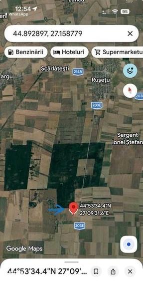 Teren de 15000 mp, în Rușețu