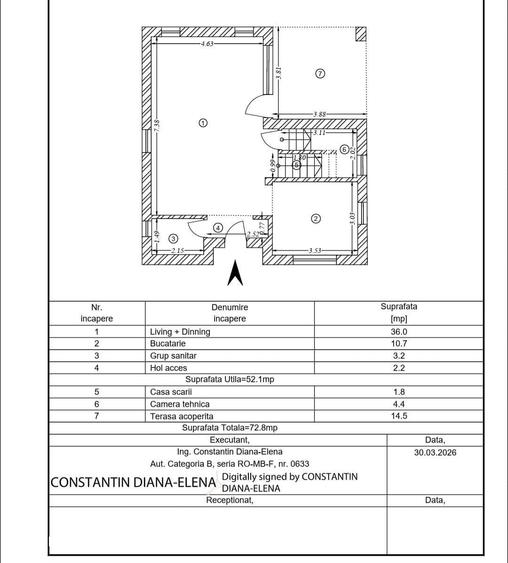 Casă cu 4 camere cu Teren 250 Mp în Balotești