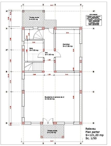 Casă individuală cu 5 camere cu Canalizare în 1 Decembrie