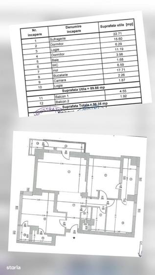 Apartament cu 3 camere decomandat în Central
