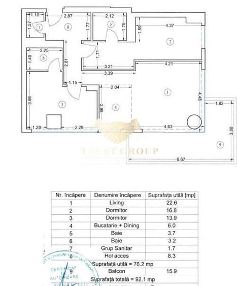 Apartament premium cu 3 camere | Vedere panoramica spre lac - 2