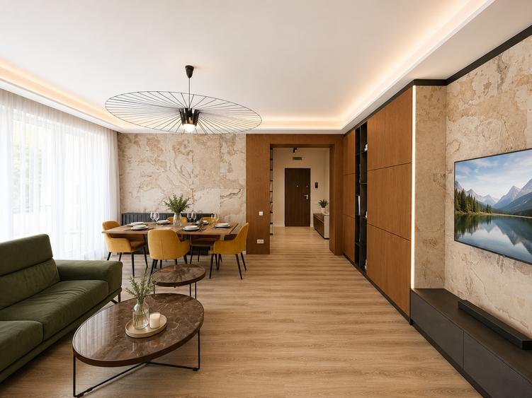 Apartament cu 3 camere semidecomandat în Floreasca