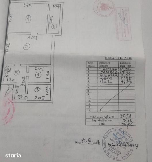 Apartament cu 2 camere semidecomandat în Micro 19