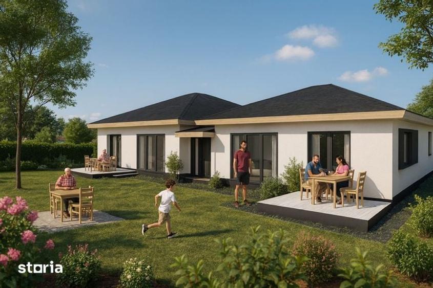 Casă cu 4 camere cu Teren 100 Mp în Sânmihaiu Român