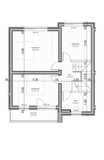 Duplex cu 4 camere cu Canalizare în Braytim