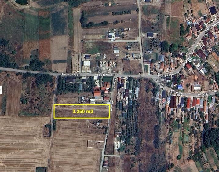 Teren de 3500 mp, în Milcov