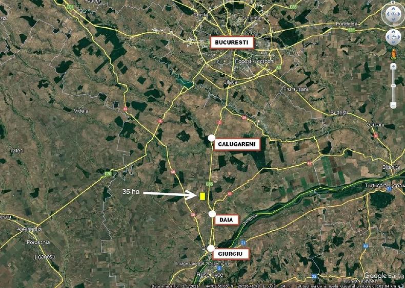Teren de 1550 mp, în Crevedia