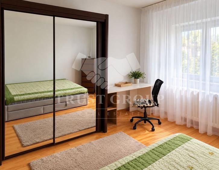 Apartament cu 2 camere semidecomandat, mobilat în Polonă