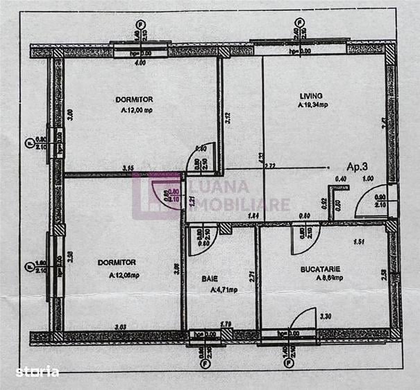 Apartament cu 3 camere, mobilat în Șelimbăr