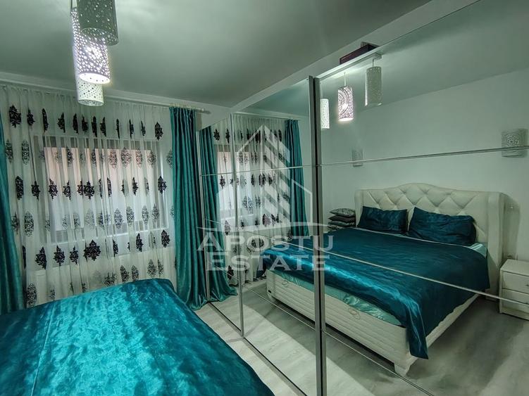 Apartament cu 2 camere semidecomandat, mobilat în Giroc