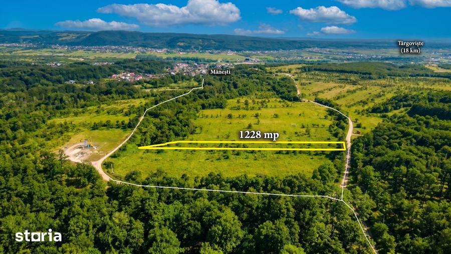 Teren de 1228 mp, în Mănești
