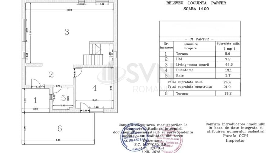 Casă individuală cu 4 camere cu Canalizare în Nord