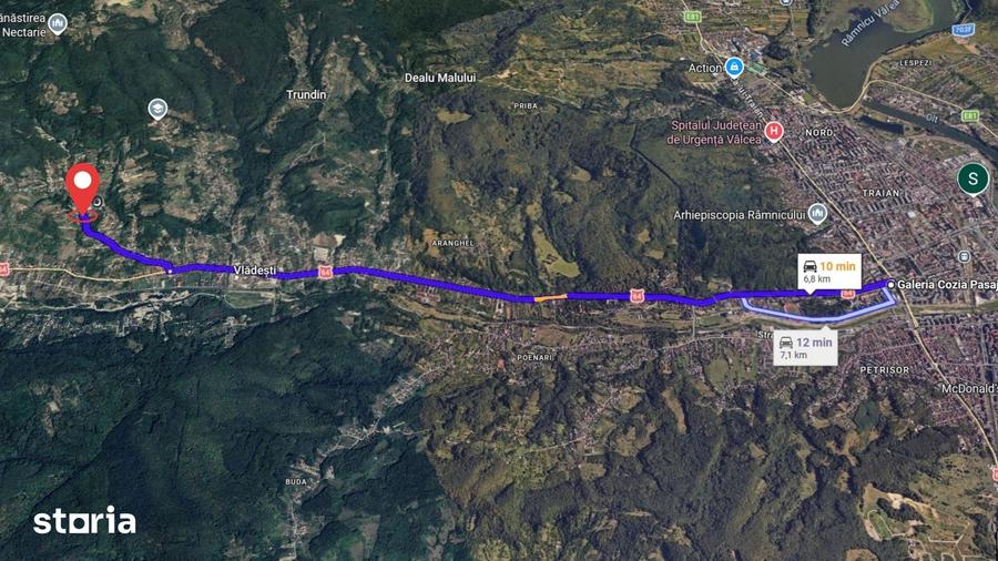 Teren de 1142 mp, în Vlădești