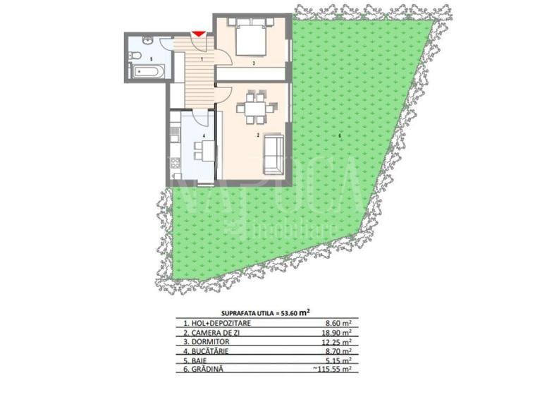 Apartament cu 2 camere semidecomandat în Mănăștur — fotografia 1