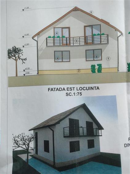 Casă individuală cu 4 camere cu Canalizare în Exterior Est