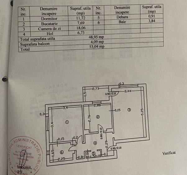 Apartament cu 2 camere decomandat, mobilat în Nicolina