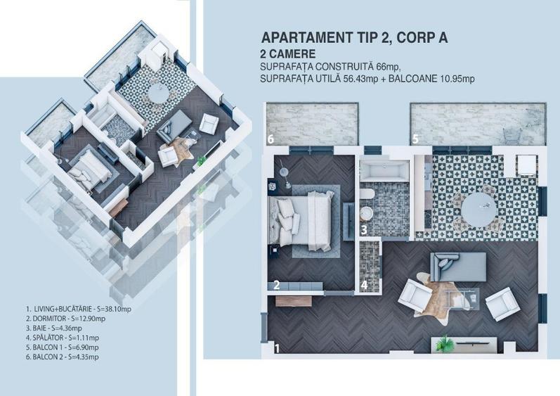 Direct Dezvoltator apartamente premium,la cheie ,de la 65.000 eur - 3