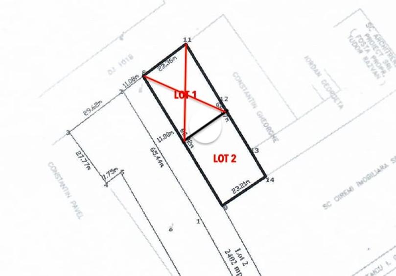 Teren Construcții intravilan de 785 mp, în Ciofliceni