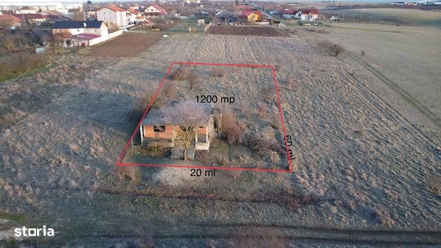Casa de vanzare Alunis in Vale teren 1200mp20ml ( in constructie P+M ) - 3