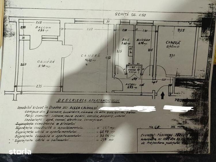Apartament cu 3 camere în Iosia