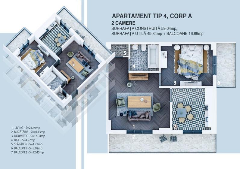 Direct Dezvoltator apartamente premium,la cheie ,de la 65.000 eur - 7
