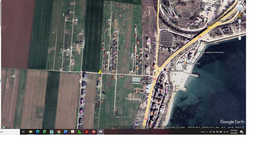 Teren Construcții intravilan de 1500 mp, în Agigea