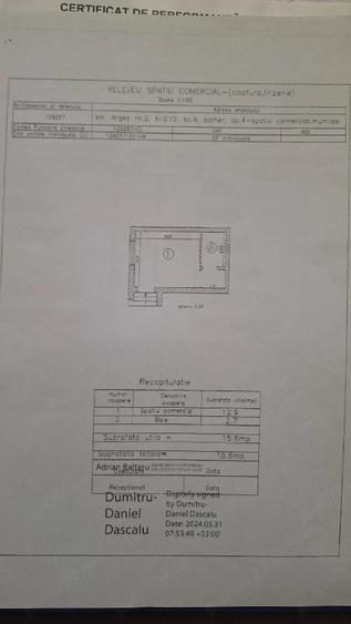Spațiu comercial, de 16 mp, în Alexandru cel Bun