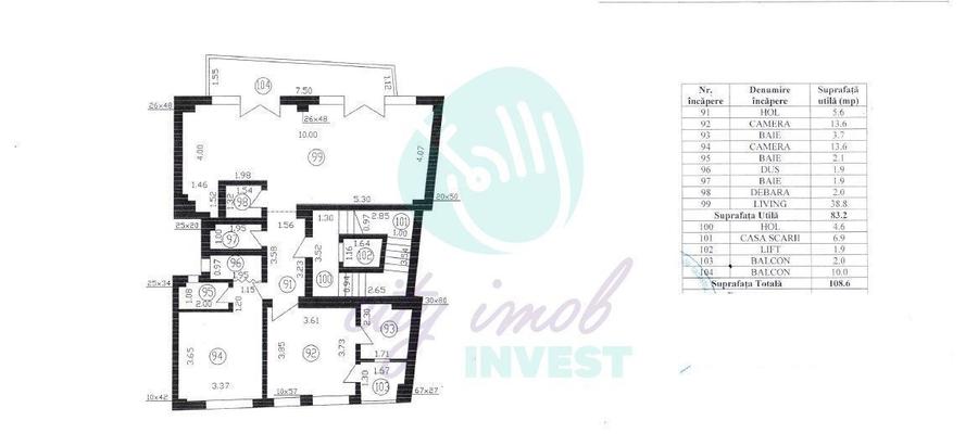 Apartament cu 3 camere în Polonă