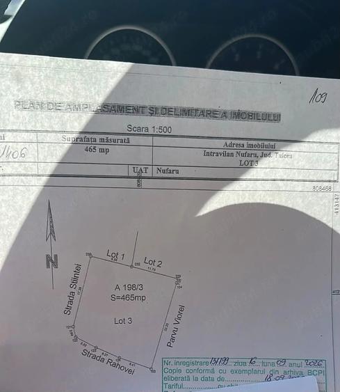 Teren de 465 mp, în Nufăru