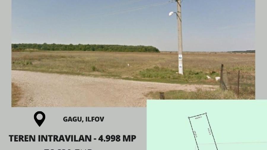 Teren agricol intravilan de 4998 mp, în Gagu