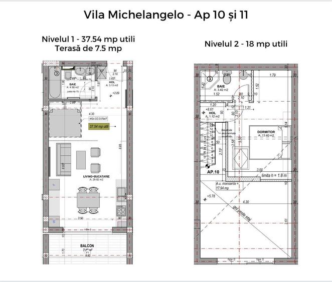 Apartament cu 2 camere în Cristian